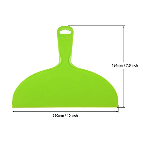 uxcell Putty Scraper 10" Plastic Flexible Putty Knives Disposable Spreader for Taping Drywall Wall Painting Green 3pcs - size: 10"