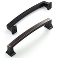 Amerdeco 10 Pack Oil Rubbed Bronze Cabinet Pulls 5" - color: Oil Rubbed Bronze, size: 5" hole center