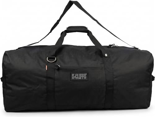 Heavy Duty Cargo Duffel Large Sport Gear Drum Set Equipment Hardware Travel Bag Rooftop Rack Bag - color: Black, size: 24" x 12" x 12"