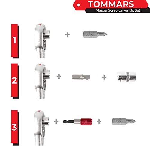 TOMMARS 102-Pc Screwdriver Bit Set - style: 102 Pc Screwdriver Bits Set