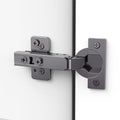 Chibery 10 Pack Frameless Full Overlay Soft Close Concealed Hinges, Black Titanium Plated, Self Closing, 105° Open Angle 3D Adjustment, Stop 85 ＆ 105 Degrees, Clip On, Stainless Steel for Cabinet Door - size: Full Overlay