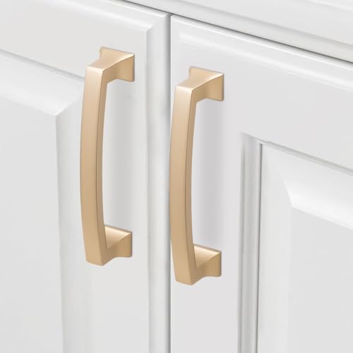 COTYKILEY 10 Pack 3.75Inch(96mm) Champagne Bronze Cabinet Handles Gold Kitchen Cabinet Pulls Cabinet Door Handles Kitchen Cabinet Hardware - color: Champagne Bronze, size: 3.75" Hole Center（96MM）