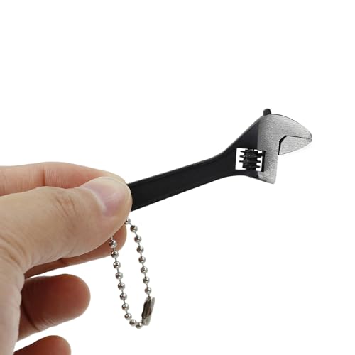 2.5 inch Mini Size Adjustable Wrench Tool, Black Tiny Spanner - color: Black, size: 2.5"