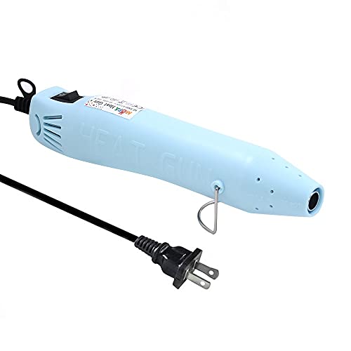 mofa Resin Heat gun,6.6ft Cable 300W Hot Air Gun for Crafting,Acrylic Paint Dryer Multi-Purpose Electric Heating Nozzle (Light Blue) - color: Light Blue