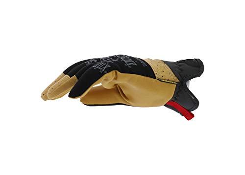 Mechanix Wear Material4X FastFit Leather Gloves Brown/Black, Large - size: Large