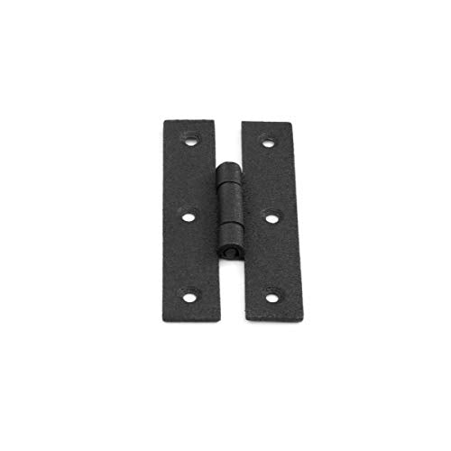 Renovators Supply Flush Mount Cabinet Hinges - Wrought Iron H Hinges for Cabinet Doors - Heavy Duty Cabinet Door Hinges - Kitchen Cupboard Hinges - Colonial Hinges for Home Improvement - Pack of 40 - size: Pack of 40