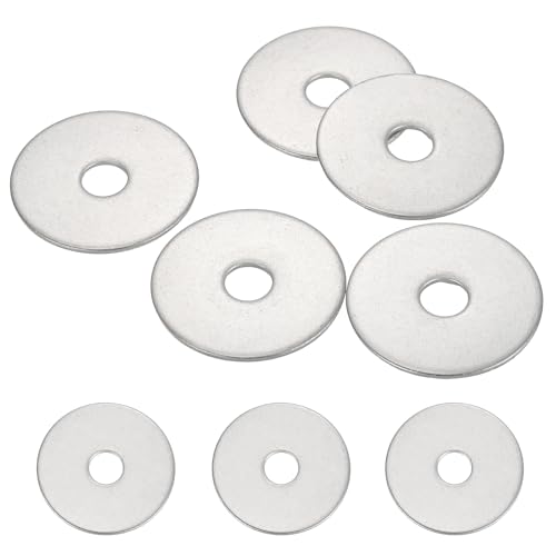 MECCANIXITY 5 Pcs M8 Stainless Steel Flat Washers Round Assortment Parts Spacers Assorted for Screws, Bolts, Plumbing, Automotive, Electrical 8.5mm ID 35mm OD 1.5mm Thick - size: M8, 8.5mm ID 35mm OD 1.5mm Thick