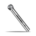 HAUTMEC Tungsten Carbide Rotary Burr Bit YG6, 1/4" Shank Double Cut Die Grinder Bit, Low Vibration Precision Rotary File for Metal Grinding, Engraving & Deburring (8MM Ball Head), HT0450 - color: Ball Head, size: 8mm