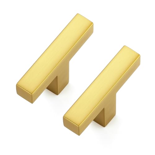 Ravinte Gold Cabinet Handles Solid Cabinet Pulls, Single Hole, 10 Pack - color: Gold, size: Single Hole