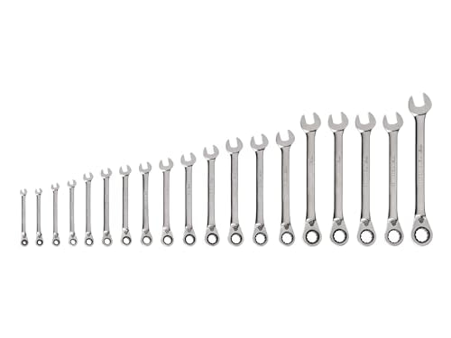 TEKTON Reversible Ratcheting Combination Wrench Set, 19-Piece | WRC94003 - size: 19-Piece (6-24 mm), style: No Storage