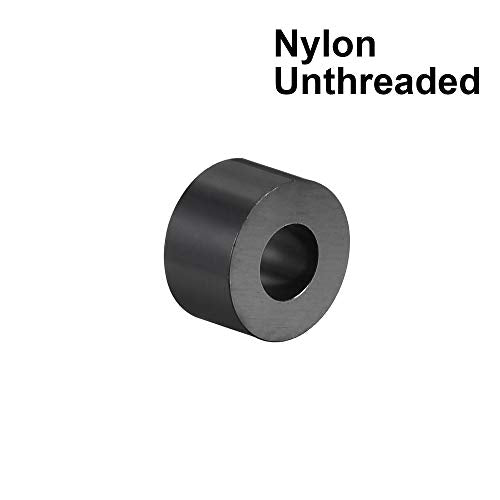 uxcell Nylon Round Spacer Washer 3.2mm ID 7mm OD 4mm Height for M3 Screws Black 100Pcs - size: 3.2mmx7mmx4mm