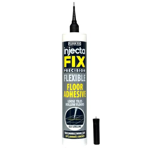 Floor-Fix Pro Injectafix Injection Adhesive for Loose Tiles, Wood, Laminate & LVP Repair Kit