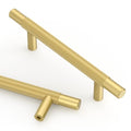 Asidrama 10 Pack 3.75 Inch(96mm) Brushed Gold Knurled Kitchen Cabinet Handles, Cabinet Pulls Kitchen Cabinet Hardware for Cupboard Drawer Pulls - color: Brushed Gold, size: 3.75" Hole Center