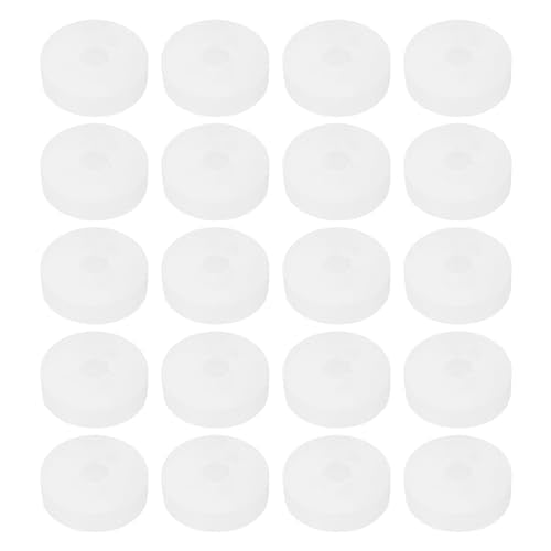 PATIKIL Silicone Rubber Flat Washer, 20 Pcs 0.59" OD x 0.16" ID x 0.16" Thickness Sealing O Ring Water Hose Gasket Assortment Kit Heat Resistant Washer for Plumbing Valve Machinery, White - size: 0.59" OD x 0.16" ID x 0.16" T
