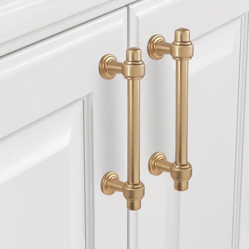 10 Pack 3-3/4 inch(96mm) Champagne Bronze Kitchen Cabinet Handles Cabinet Pulls Gold Drawer Pulls Kitchen Cabinet Hardware Handles Drawer Pulls Dresser Handles - color: Champagne Bronze, size: 3.75" Hole Center（96mm）