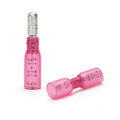 200PCS Heat Shrink Bullet Connectors, Bullet Terminals, Female and Male Crimp Connectors for Watercraft, Electronics, Automotive AWG22-18-Pink - color: Pink AWG22-18