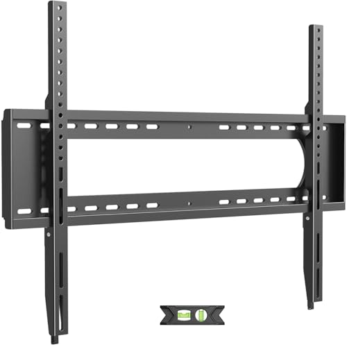 USX MOUNT Fixed TV Wall Mount for 65-120 inch Flat TVs up to 220 Lbs, Low Profile Wall Mount TV Bracket fits 16" 18" 24" 32" Stud Spacing, Max VESA 900x600mm for Most 100 98 90 85 86 inch TV - size: 65-120 inch