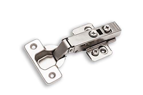 2-Pack Full Overlay Frameless Soft-Close European Hinges - size: 2 Pieces