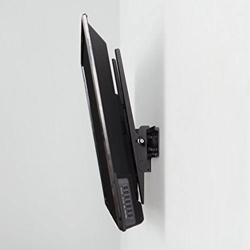 Amazon Basics Heavy-Duty Tilting TV Wall Mount with Mounting Hardware, Bubble Level and Template for 37" to 80" TVs up to 120 lbs, Black - style: Tilting