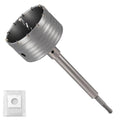 Professional 4-1/8" (105mm) Concrete Hole Saw 220mm SDS Plus & Dust Bag - size: 4-1/8" (105mm)