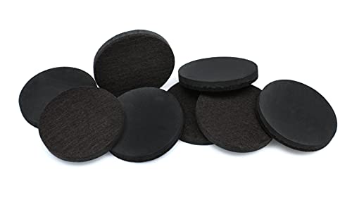 GorillaSliders Premium Felt Furniture Sliders for Hardwood Floors (8 Pack) Reusable 3-1/2” Round Felt Furniture Movers for Sliding on Hard Surfaces, Heavy Duty Felt & Rubber Foam, Black, CB136 - size: 3-1/2" Round (For Hardwood)