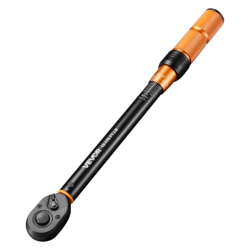 VEVOR Torque Wrench Set 1/4" 3/8" 1/2" Drive Click Torque Wrench 47-Piece, Dual Scale Readings, ±3% High Precision, with Spark Plug Sockets, Bits, Extension Bars, Storage Case, for Automotive Repair - size: 1/2" 3/8" 1/4" 47 PCS