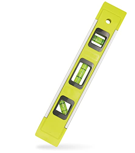 Level & Tool Magnetic Aluminum Reinforced Torpedo Level, 9", Green (1PCS) - style: 1PCS