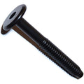 Hard to Find Fastener Black Joint Connector Bolts, Flat Hex Head Bolts for Furniture Construction, Cabinetry, Architecture, Home Improvement, DIY, 1/4"-20 x 1.97", Pack of 10