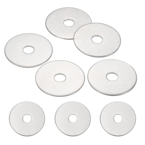 MECCANIXITY 5 Pcs M6 Stainless Steel Flat Washers Round Assortment Parts Spacers Assorted for Screws, Bolts, Plumbing, Automotive, Electrical 6.5mm ID 30mm OD 1.2mm Thick - size: M6, 6.5mm ID 30mm OD 1.2mm Thick