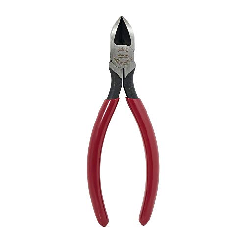 Klein Tools D252-6 Pliers, Diagonal Cutting Pliers with Short Jaws, Beveled Edges, and Hot-Riveted Joint, All-Purpose Use, 6-Inch - size: 6-Inch