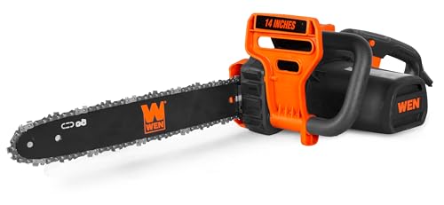 WEN Electric Chainsaw, Corded,10-Amp, 14-Inch (CP1014) - size: 10A, 14 in.