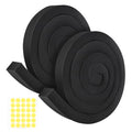 2Packs Air Conditioner Foam Tape with Adhesive, 1''X1''X 6.5 Ft Window Weather Stripping, High Resilience Ac Window Seal Kit Foam Insulation for Winter Summer (6.5ft X 2 Rolls, Black) - color: 2 PCS, size: 1''X1'' Black