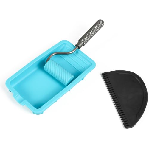Silicone Glue Roller Kit with Tray & Spreader Professional Paint Applicator