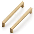 Ravinte Champagne Bronze Cabinet Handles Square Pulls 6-1/4 Inch 30 Pack | Stainless Steel, Square Bar Grip, Drawer Pulls, Kitchen Cabinet Hardware, For Cupboards, Drawers, Dressers, Cabinets - color: Champagne Bronze