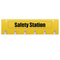 Honeydak Cut Glove Station Wall Mount - style: Yellow 6 Clips Style