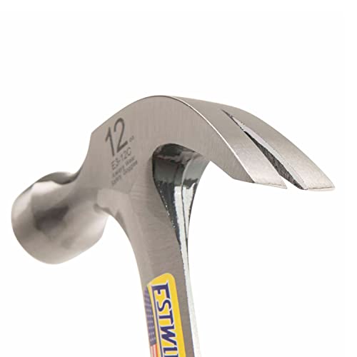 ESTWING Curved Claw Hammer, 12 oz Smooth Face, Shock Reduction Grip, E3-12C - size: 12 oz (Ounces)