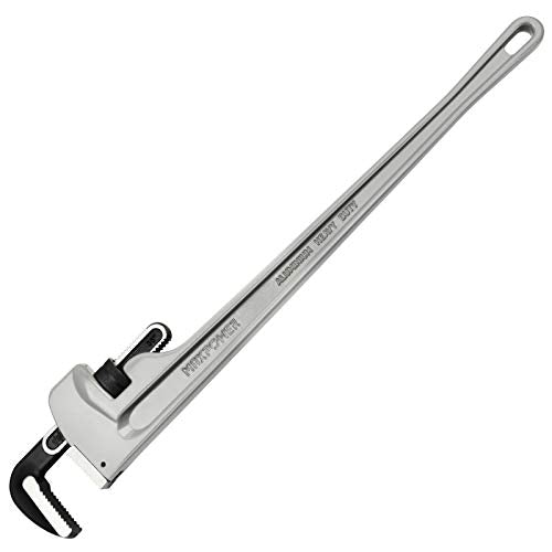 MAXPOWER 36-inch Pipe Wrench, 4.7” Jaw Opening, Aluminum Plumbing Wrench - size: 36-inch, style: Straight Pipe Wrench