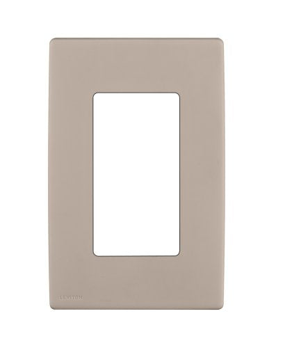 Leviton Renu One-Gang Screwless Wallplate, REWP1-CA, CafÃ Latte - color: Café Latte, size: 1 Gang
