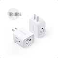 TROND Small 2 Prong to 3 Prong Outlet Adapter for Old House, 2 Pack, White - color: White, size: 2 Prong, 2 Pack