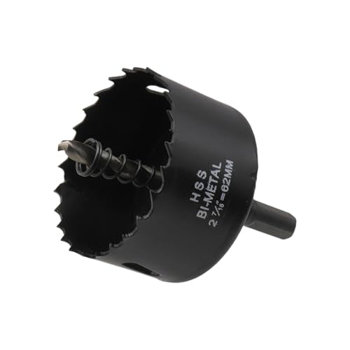 2-7/16"/62mm Dia Hole Saw Bi-Metal Hole Drilling Cutter - color: black, size: 2-7/16" (62mm)