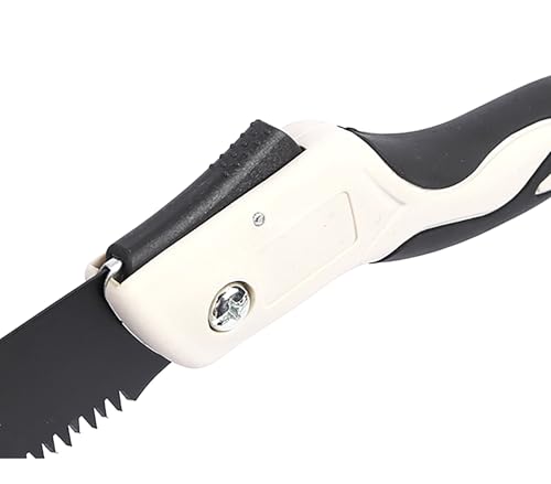 Folding Saw with Rubber Handle, 24.8 Inch Manganese Steel SK-5 Blade Pruning Saw for Hunting, Gardening, Camping and Trimming (blade 29cm) - size: blade 29cm