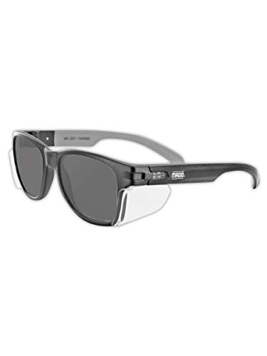 MAGID Gemstone Y50 Performance Anti-Fog Safety Glasses with Side Shields - color: Combo Lens | Clear & Gray, size: 2 Pairs