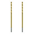 Greycore Tools 3/16 Inch x 6 Inch Cobalt Aircraft Extension Bit – 2 Pack M35 Cobalt Drill Bit, Industrial Titanium Coating – Drill Bits for Steel, Hard Metal, Cast Iron, Wood, Plastic (3/16" x 6") - size: 3/16" x 6", style: 6" Length