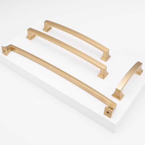 COTYKILEY 10 Pack 4 Inch(102mm) Champagne Bronze Cabinet Handles Gold Kitchen Cabinet Pulls Cabinet Door Handles Kitchen Cabinet Hardware Cupboard Drawer Pulls Dresser Handles - color: Champagne Bronze, size: 4" Hole Center（102MM）