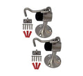 QCAA Door Stop, Solid Brass, Height 3-15/16", Satin Nickel, 2 Pack, Made in Taiwan - color: 3-15/16", size: 2 Pack
