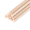 MECCANIXITY Pack of 10 Wooden Dowel Rods 3mm 1/8x12 Round Wooden Rod - size: (3mm)1/8 x 12 Inch