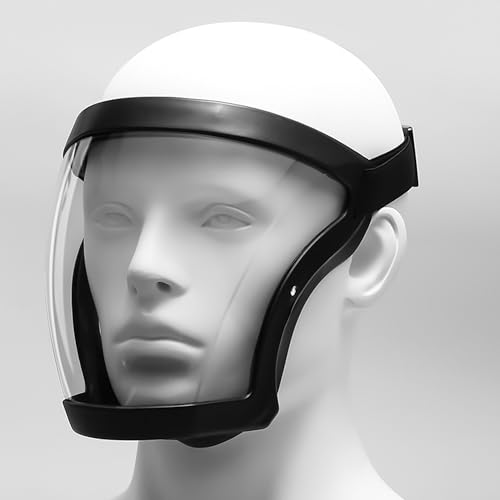 Protective Face Shield Clear Anti Fog Full Mask,Reusable Dust Facemask Safety Protective for Work,Weed Whacking,Grass Cutting,with Replaceable Filters