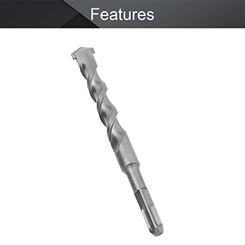 Utoolmart Masonry Drill Bit 22mm x 200mm Carbide Tipped Rotary Hammer Bit Square Shank for Impact Drill 1Pcs - size: Square handle 22*200