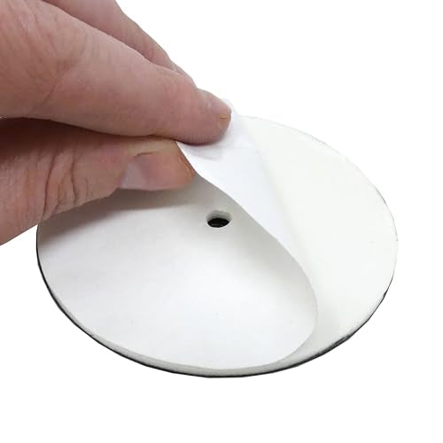 Shepherd Hardware 9454 2-1/2-Inch Round, Adhesive Slide Glide Furniture Sliders, 4-Pack, Beige - size: 2.5 inch
