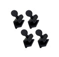 QCAA Single Small Sliding Window Security Lock, Aluminum, Black Coated, 4 Pack, Made in Taiwan - color: Black(1/8"), size: 4pack